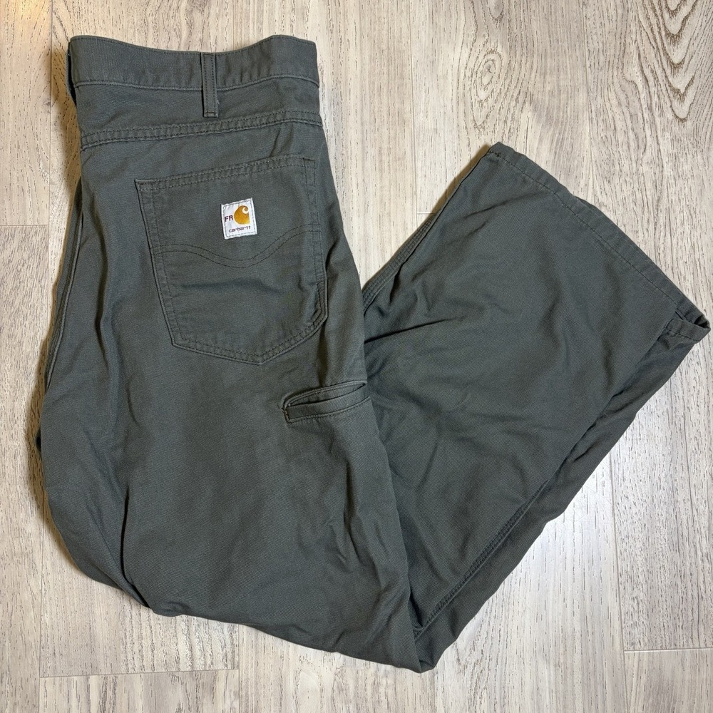 Carhartt FR Flame Resistant Loose Work Pants‎ 40x30 Moss Green BN0159 12 CAT 2